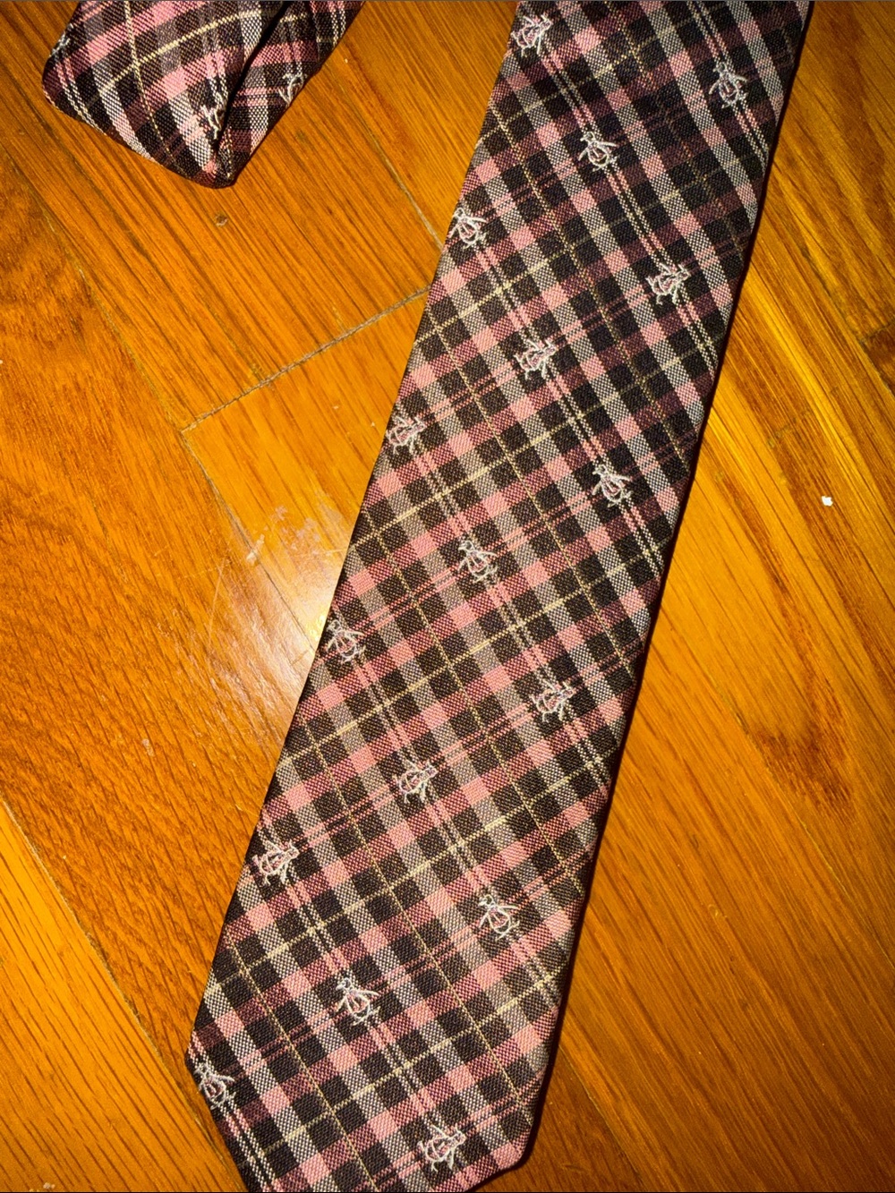 Original Penguin Plaid Men's Tie